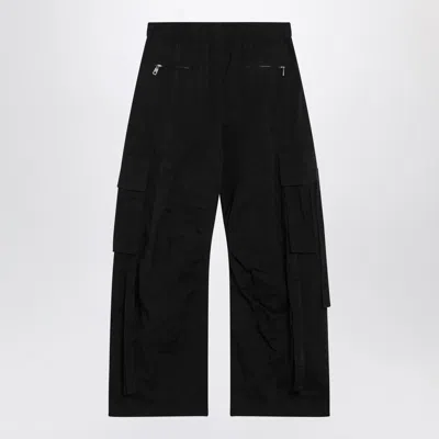 Dolce & Gabbana Women Waxed Faille Cargo Pants In Black