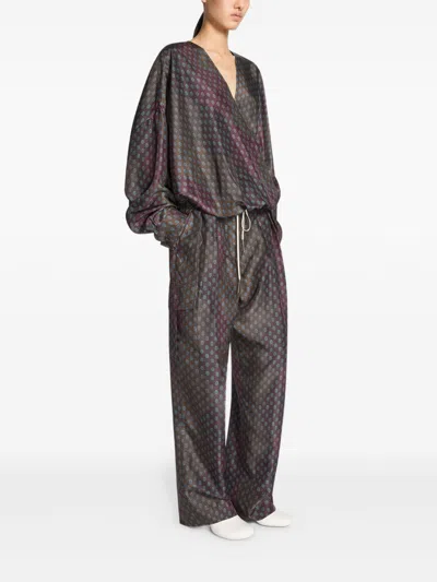 Dries Van Noten Women Camiel Printed Silk Blouse In Multi