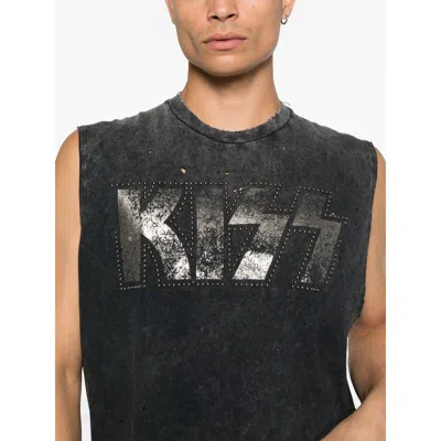 Dsquared2 X Kiss Studded Tank Top In Black