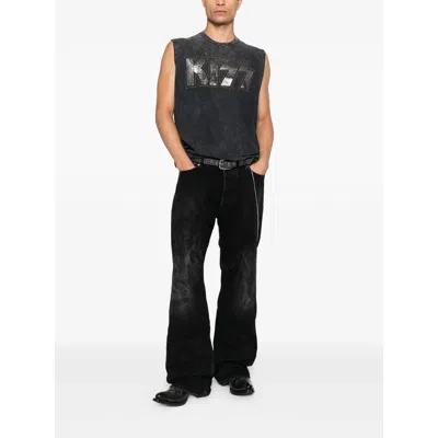 Dsquared2 X Kiss Studded Tank Top In Black
