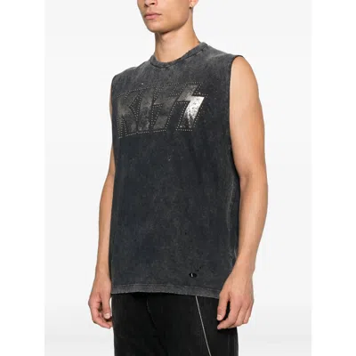 Dsquared2 X Kiss Studded Tank Top In Black