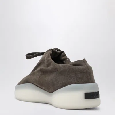 Fear Of God Suede Round Toe Sneakers With Rubber Sole In White
