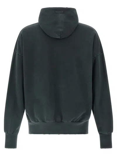 Fear Of God Logo-print Cotton-jersey Hoodie In Black
