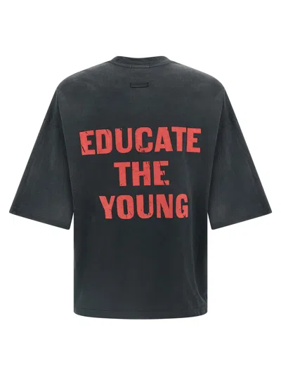 Fear Of God Mens Black Fu Educate Relaxed-fit Cotton-jersey T-shirt In Black