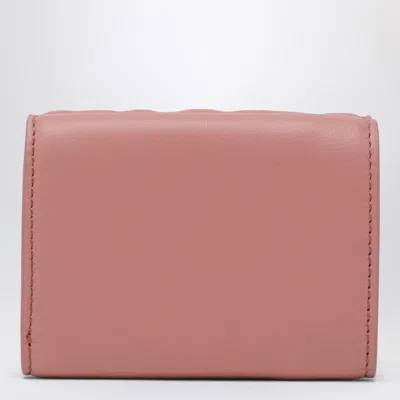 Fendi Nappa Leather Uette Micro Trifold Wallet Accessories In Pink