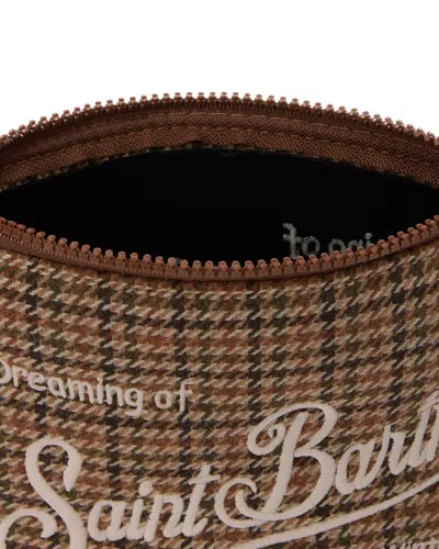 Mc2 Saint Barth Pochette Aline Wool In Misto Lana Pied De Poule In Multi