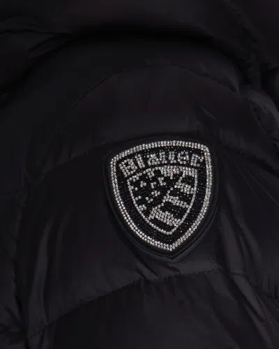 Blauer Piumino Sfiancato Charme Nero In Blue