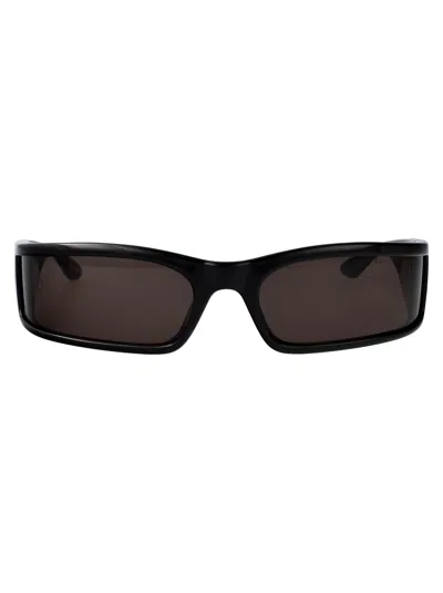 Balenciaga Black-black-grey Bio Injection Sunglasses In Black