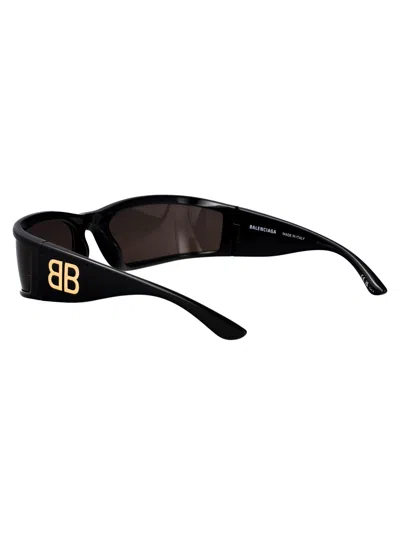 Balenciaga Black-black-grey Bio Injection Sunglasses In Black