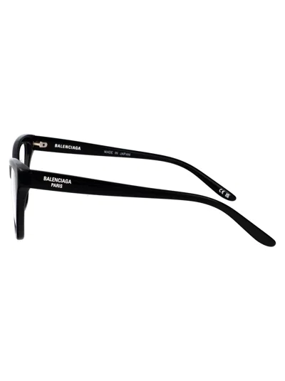 Balenciaga Black-black-transparent Recycled Acetate Glasses In Black