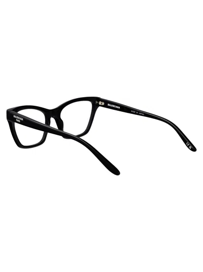 Balenciaga Black-black-transparent Recycled Acetate Glasses In Black
