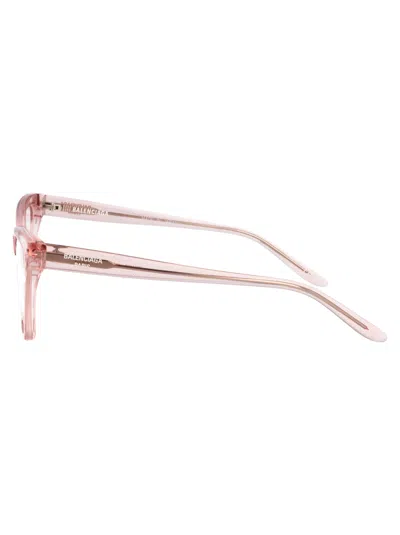Balenciaga Pink-pink-transparent Recycled Acetate Glasses In Pink