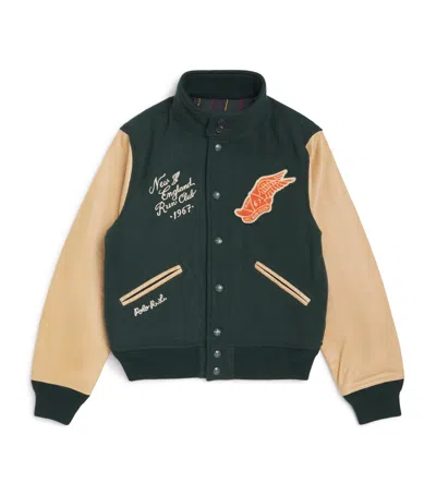 Ralph Lauren New England Bomber Jacket In Green
