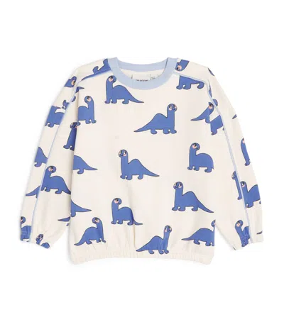 Mini Rodini Organic Cotton Dino Sweatshirt In Multi