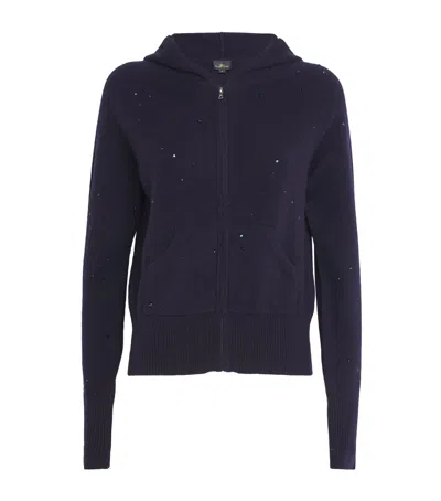 William Sharp Cashmere Crystal-embellished Hoodie In Multi