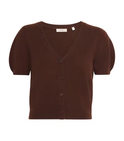 Doen Cashmere Arella Cardigan In Brown