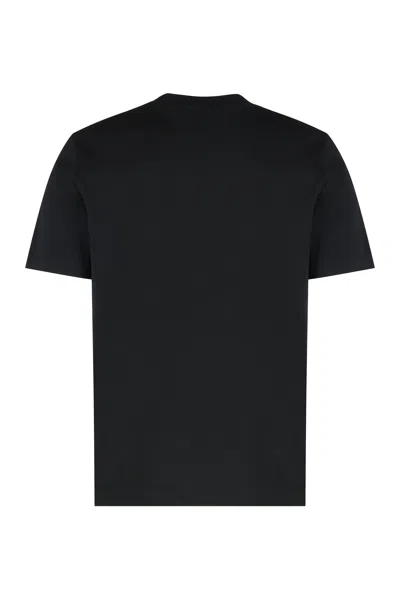 Hugo Boss Cotton Logo T-shirt For Everyday Wear In Black