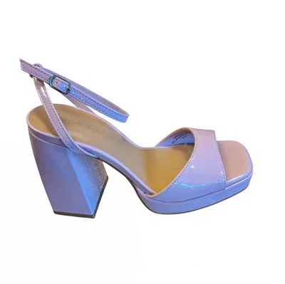 Bamboo Women's Ombre Chunky Platform In Lilac Patent In Animal Print