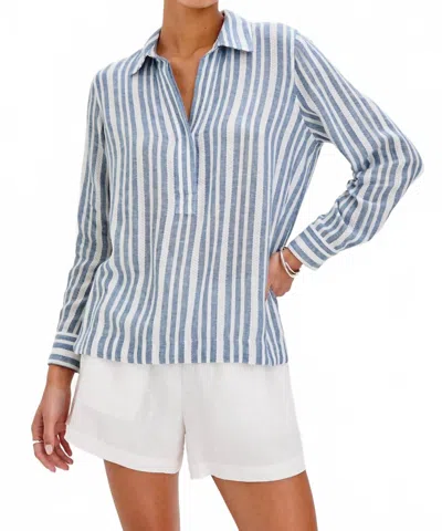 Rails Lagoon Top In Jalisco Stripe In Blue