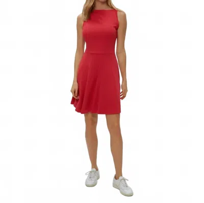 Michael Stars Andy Mini Skater Dress In Rumba In Red