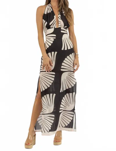 Luxxel Ria Maxi Dress In Black In Black