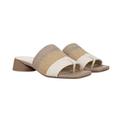 Franco Sarto Women's Loran Sandal In Multi Beige Raffia In Neutral