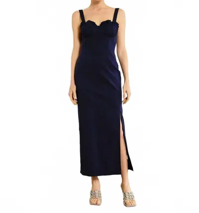 Line And Dot Perla Maxi Dress In Navy In Blue