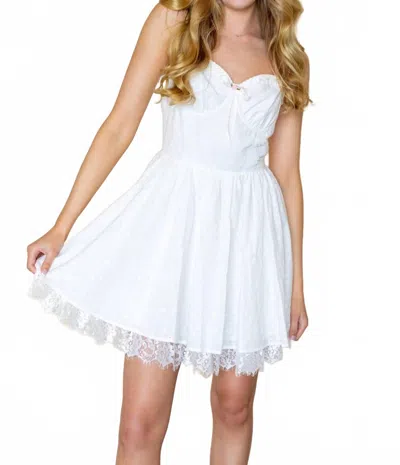 Kestan Aolani Mini Dress In White In White