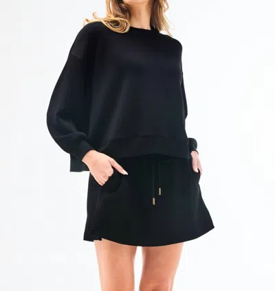 Mary Square Cora Skort In Black In Black
