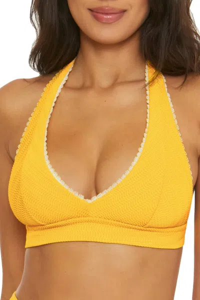 Becca Virtue Tuscany Halter Top In Sunny Yellow In Yellow