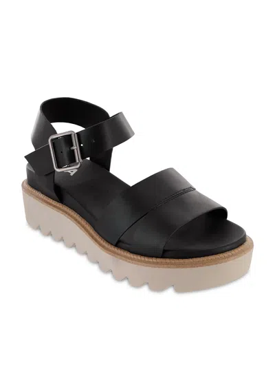Mia Women's Jovie Strap Sandal In Black In Black