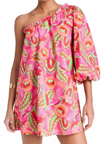 Show Me Your Mumu High Volume Mini Dress In Paradise Palms In Multi