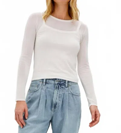 Rails Lovisa Layered Long-sleeve Tee In White