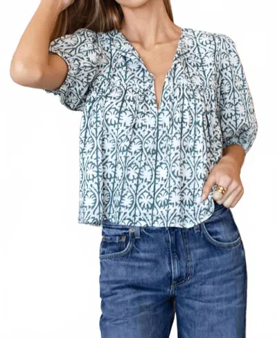 Emerson Fry Puff Isla Top In Etoile Vine Forest In Multi