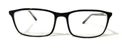 Robert Mitchel Men's Eyeglasses Frames Rmxl7001 Bk/cr Rectangular Full Rim In Black/crystal In Black