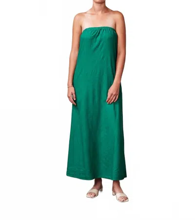 Stateside Column Maxi Dress In Campus Green In Green
