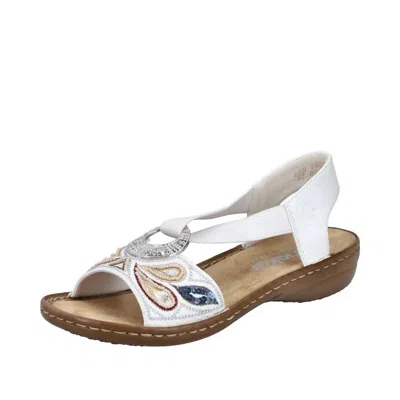 Rieker Women's Regina Strap Sandals In White In White