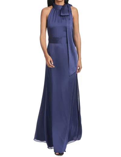 Sachin & Babi Kayla Maxi Gown In Deep Cobalt In Multi