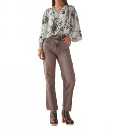 Omika Anouk Blouse In Diya Powder In Multi