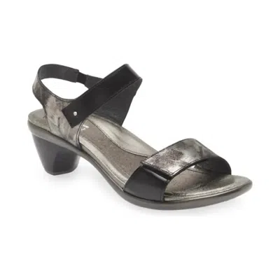 Naot Extant Avant Garde Sandal In Metallic Onyx In Black