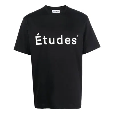 Etudes Studio Etudes Wonder Logo Print Cotton T-shirt In Black