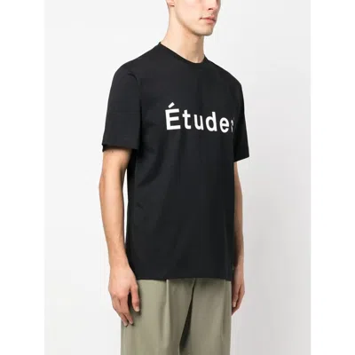 Etudes Studio Etudes Wonder Logo Print Cotton T-shirt In Black