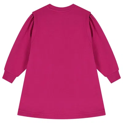 Kenzo Girls Lucky Tiger Logo Sweatshirt Dress In Pink