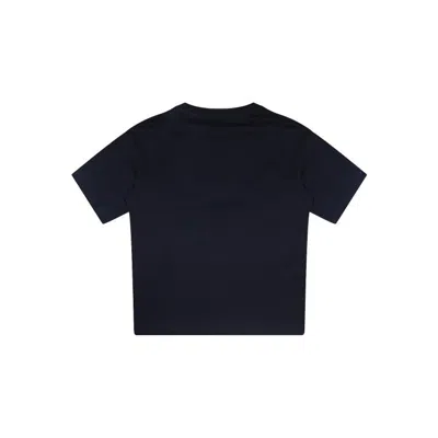 Balmain Kids Paris Logo Print T-shirt In Blue