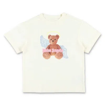 Palm Angels Kids Bear Angel Cotton T-shirt In Multi