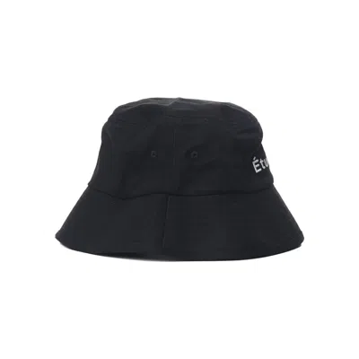 Etudes Studio Etudes Black Logo Embroidered Bucket Hat In Black