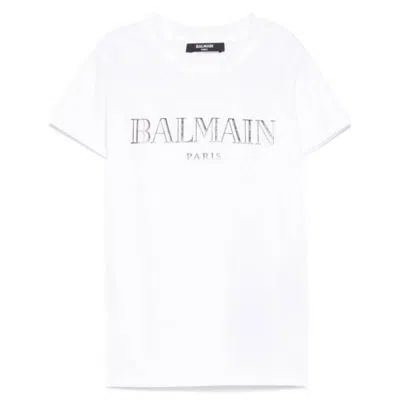 Balmain Kids Logo Print Short-sleeved T-shirt In Multi