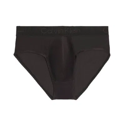 Calvin Klein Elasticated Logo Waistband Hip Briefs In Black