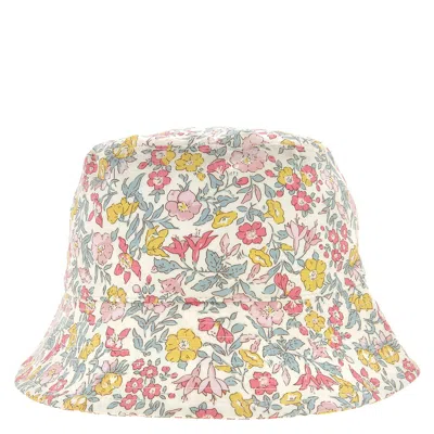 Bonpoint Kids Theana Floral Print Bucket Hat In Pink