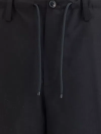 Dries Van Noten Drawstring Waist Straight Leg Trousers In Black